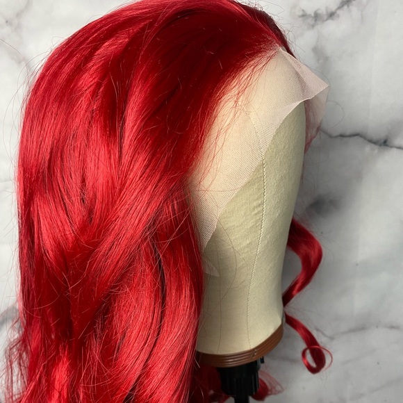 Red Curly Lace Wig - Picture 11 of 12